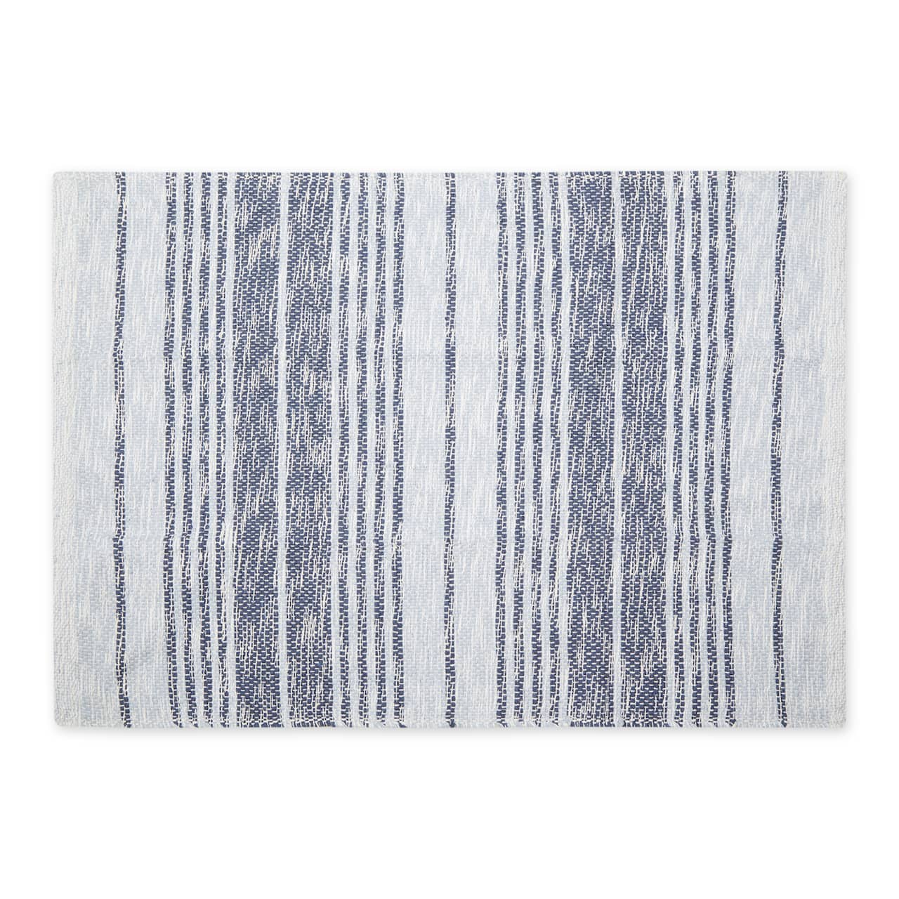 DII® Variegated Stripe Handwoven Recycled Yarn Rug, 2ft. x 3ft.
